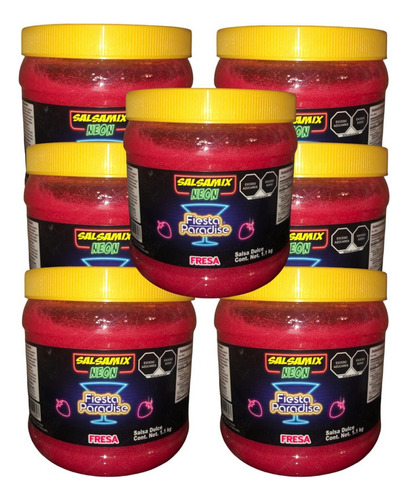 Salsa Mix Neon Fresa 7.7kg Escarchar Michelada Coctel