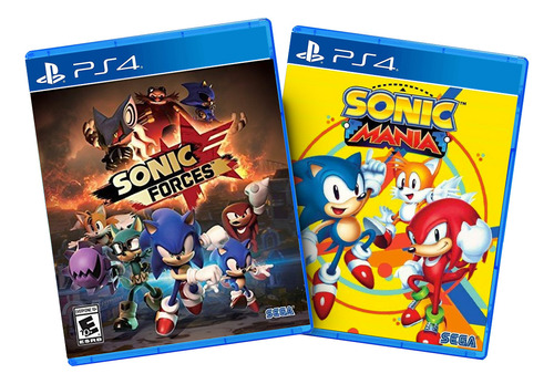 Combo Sonic Forces + Sonic Mania Ps4 Midia Fisica