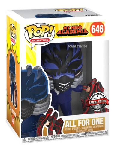 Funko Pop My Hero Academia All For One 646 Special Edition