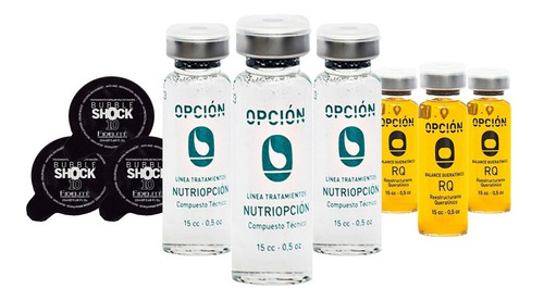 Ampollas Nutritivas + Rq Opción + Bubble Shock  