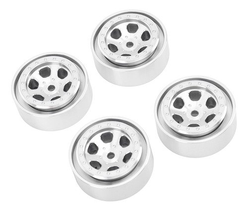 Silver Wheel Hub Upgrade Parts, 4 Unidades, Llantas De 1.3 P