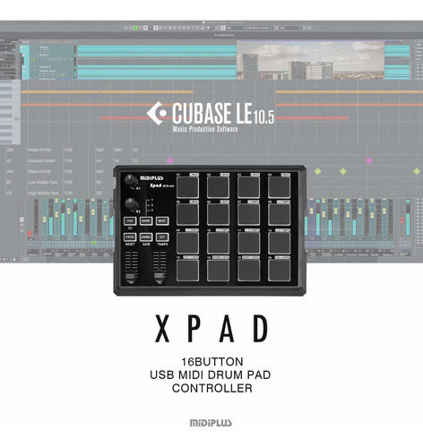 Xpad Controlador Bateria Usb Midi Cubase Le