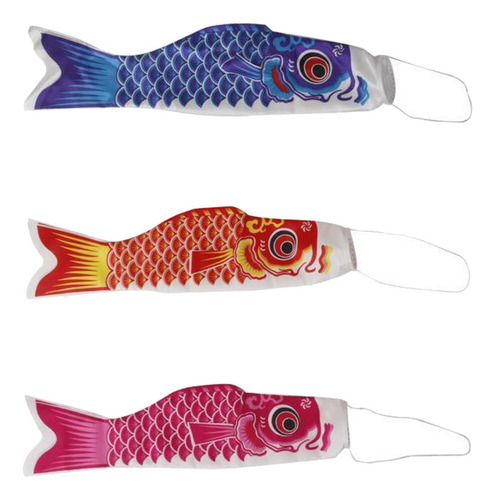 Bandera De Carpa Japonesa Koinobori De 3 Uds Para
