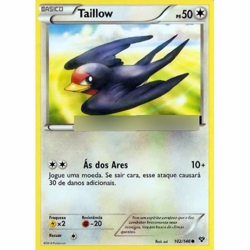 Taillow - Pokémon Normal Comum - 102/146 - Pokemon Card Game