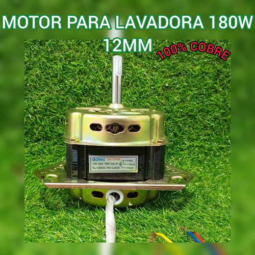 Motor De Lavado 180w 12mm 100% Cobre Lavadora Semi-automátic