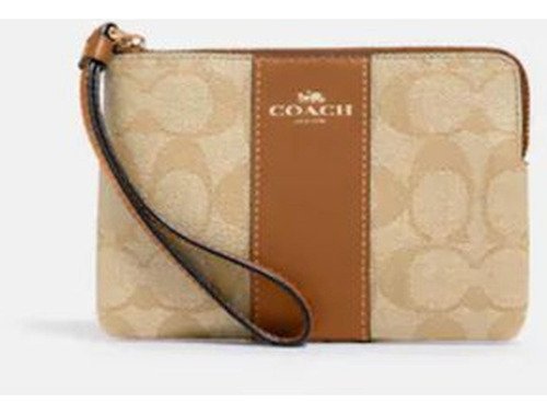 Wrislet O Cartera De Mano Coach - Beige