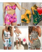 Comprar Kit 5 Moldes Conjunto Feminino Moda Verão Cropped Short