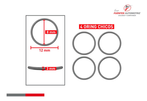 Kit Para Inyector Jecs Tsuru 4l 1.6 1995 1996 1997 (4 Jgos)