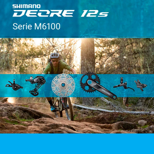 Transmision Completa 1x12 Shimano Pasos Slx Deore Y Frenos