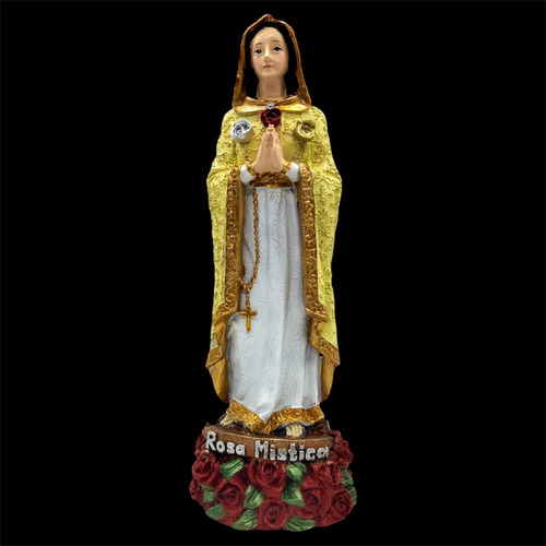 Mayoreo 3 Piezas De La Virgen De La Rosa Mística 22cm Amarillo