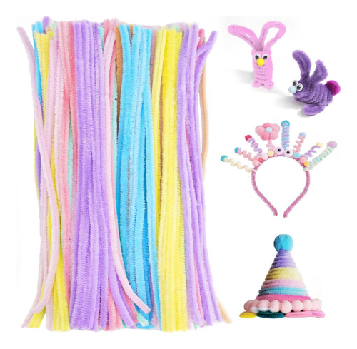Firstkitchen Pastel Macaron Pipe Cleaners Craft, 200pcs 7...