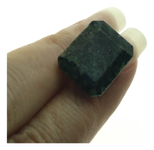 Esmeralda 22.425 Cts 19x16 Mm Retangular Inclusão Natural Verde