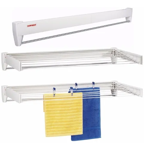  Tendedero plegable extensible retráctil montado en la pared  para ropa de ropa plegable para tu baño, jardín, balcón plegable y ahorro  de espacio : Hogar y Cocina