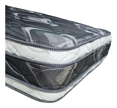 Sommier Colchon 1 1/2 Pza Ayfa Premium Resortes Dual 100x190 Color Negro