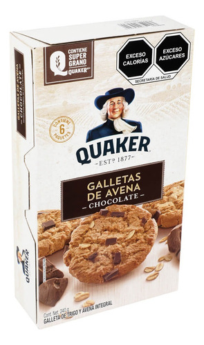 Galleta Avena Chocolate Quaker 240 G