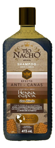  Shampoo Tío Nacho Efecto Anti-caida Henna Egipcia Con 415ml