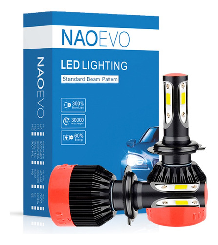 Focos Led Base 9007 De 9000lm K2 Naoled