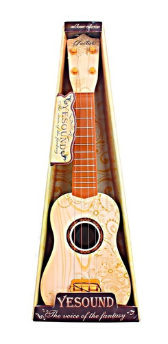 Guitarra Ukelele Juguete Para Niños Madera Hasta 4 Años 