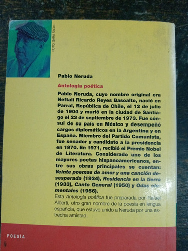 Imagen 2 de 6 de Antologia Poetica * Pablo Neruda * Booket *