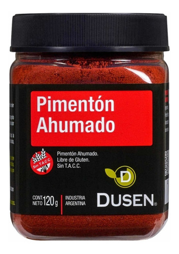 Pimentón Ahumado Dusen Sin Tacc Certificación Kosher X 120 G