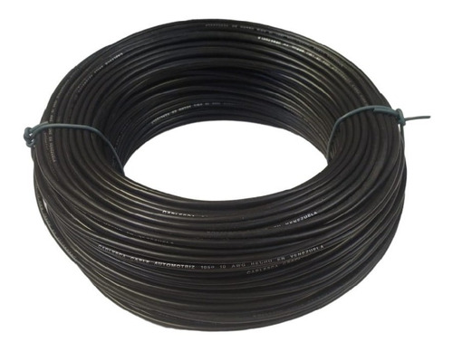 Cable Automotriz Nro 10awg 105°c 600v Negro 100mts Cablesca