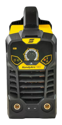 Imagem 2 de 4 de Máquina de solda inverter ESAB HandyArc 142I amarela e preta 50Hz/60Hz 220V