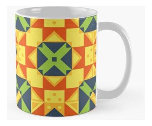 Taza X4 Líneas Geométricas Estructura Formas Polígono Protec