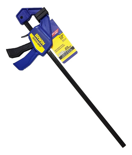 Imagem 2 de 7 de Kit 04 Grampo Rápido Marceneiro Quick-grip Irwin 12 30cm
