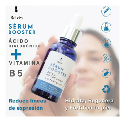 Serum Facial Acido Hialuronico Y Vitamina B5 Belves Tipo de piel Todo tipo de piel