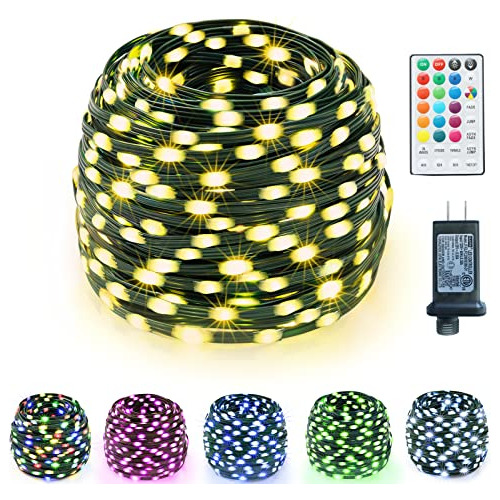 200 Led Color Changing Christmas Lights, 66ft Outdoor C...
