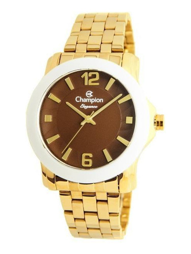 Relógio Champion Feminino Cn27661r Social Dourado