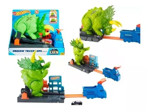 Pista Hot Wheels Ataque De Triceratops - Mattel - Gbf97