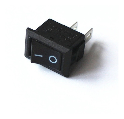 Imagen 2 de 4 de Mini Switch Interruptor De Balancin Negro 10 Piezas