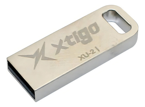 Stick de memória Xtigo USB 2.0 de 4 GB modelo Xu2 Metallic Wholesale Silver