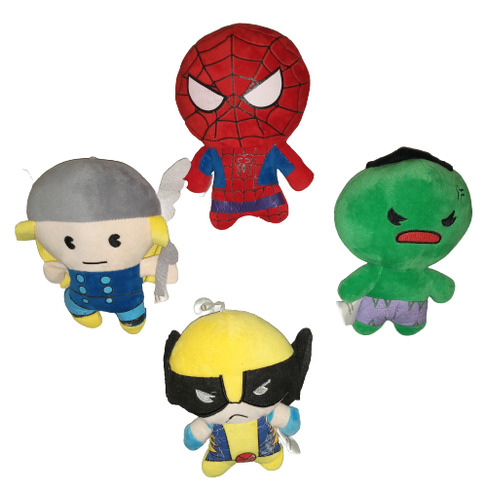 Set De 4 Peluches Marvel - 20 Cm