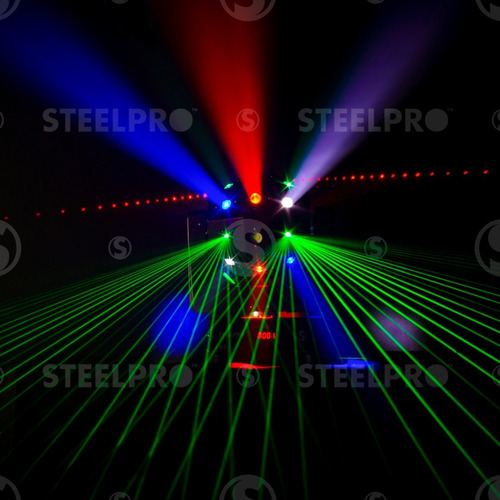 Imagen 1 de 6 de Cabeza Movil Led + Laser Beam Steelpro Magic Ball 