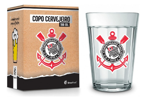 Copo Americano 190ml Corinthians Brasfoot