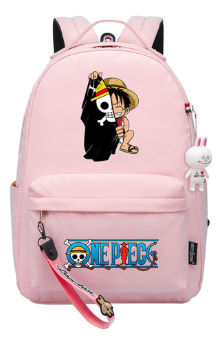 Mochila Escolar Luffy De Una Sola Pieza Con Dibujos Animados