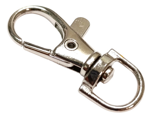 Mosqueton 10 Mm Gatillo Llaveros Por 10 Unidades Niquel