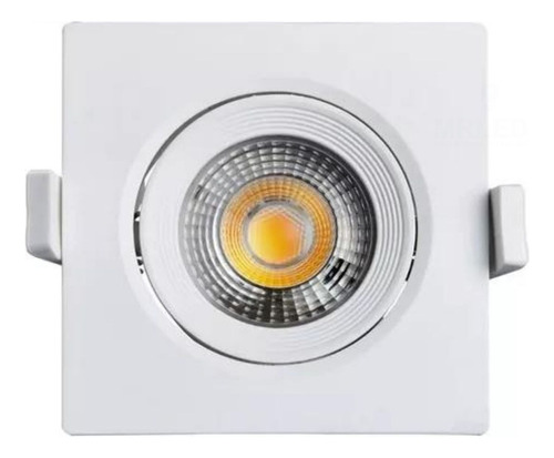 20 Spot Super Led 3w Quadrado Direcionavel Sanca Gesso Teto