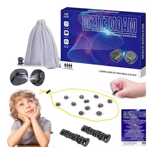 Jogo De Estratégia De Xadrez Magnético - 20 Bolsas Magnética