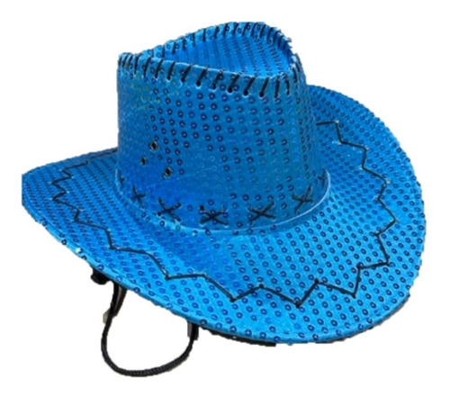 Gorro Cowboy Vaquero Con Lentejuelas - Brilloso