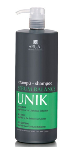 Shampoo Para Cabello Anti Grasa Unik Sebum Arual 1 L