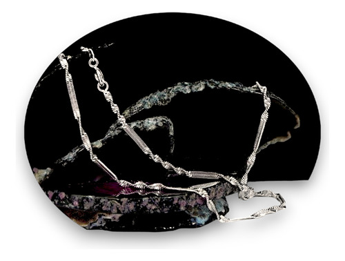 Collar Cadenas Oro Blanco 18k Conjunto Joyería Cumpleaños