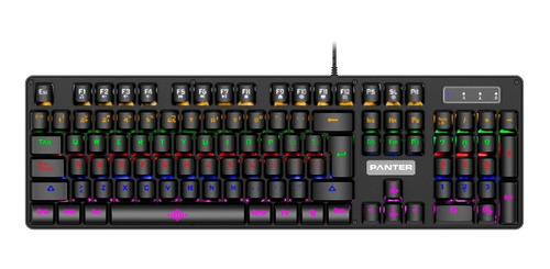 Teclado Gamer Mecánico Retroiluminado Rgb Panter Gkm302