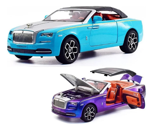 Rolls-royce Limusina Descapotable Miniatura Metal Coche-a