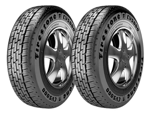 Kit 2 Pneus 225/75r16c Firestone Cv5000 121re Ht Para Hilux