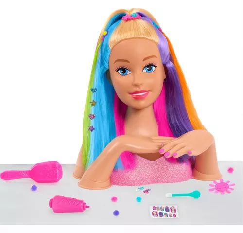 Boneca Barbie para Pentear e Maquiar - Será que conseguimos fazer um  penteado nela??? 