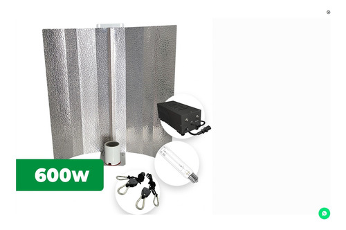 Kit Iluminacion Indoor 600w - Balasto, Lampara, Reflector (Usado)
