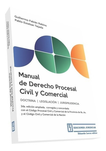 Manual De Derecho Procesal Civil Comercial Rabino 2 Ed 2019